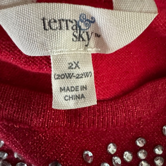 TerraSky Red Sweater - Picture 4 of 4